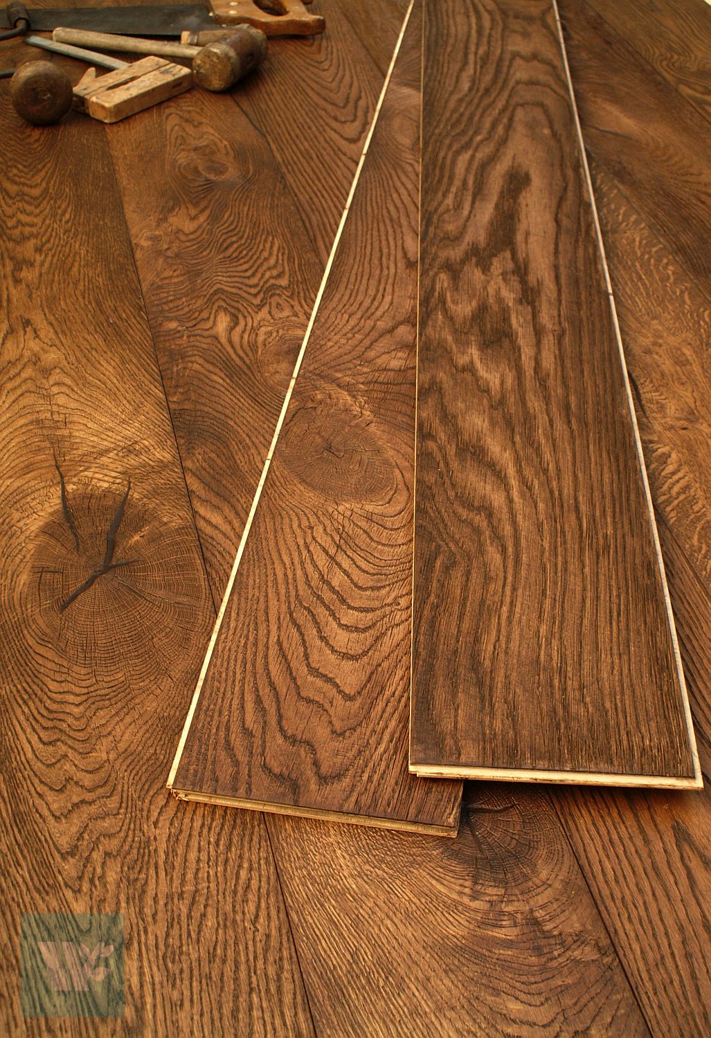 medium brown distressed oak flooring