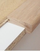 2 ½" Oak Stair Nosing - Solid Wood Rounded Edge Grooved Moulding