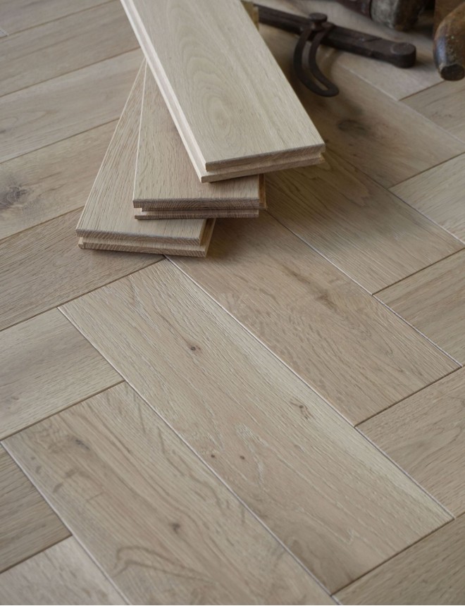 12" Raw Lacquer Oak Parquet SC2H