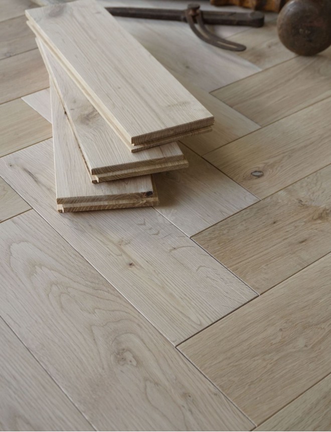 12" Unfinished Oak Parquet SC4H